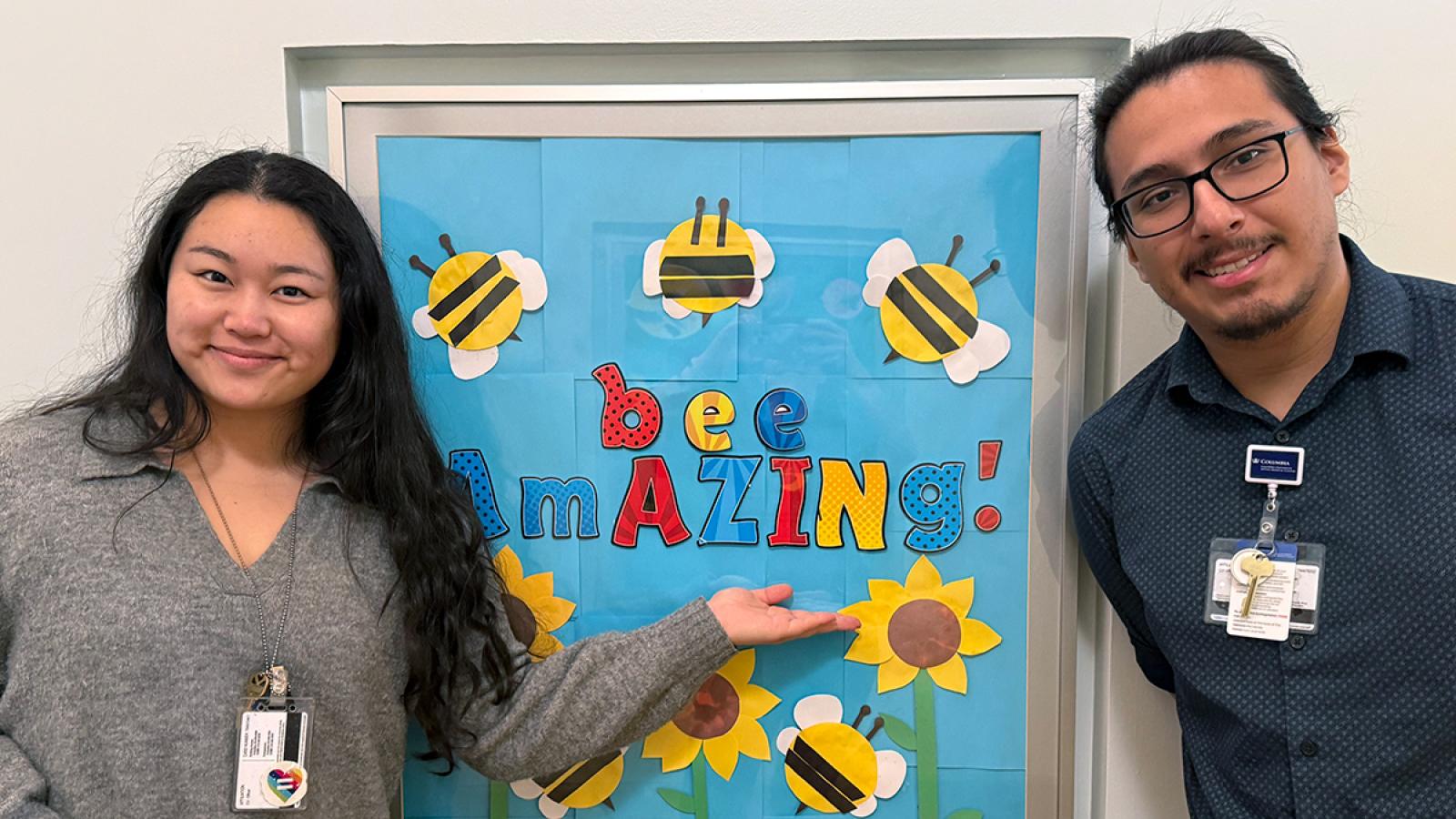 Joanna Feng and Emilio Batres Beeing Amazing at our HNRNPH2 Research Day at the NYP Center for Autism and Developing Brain (2025)